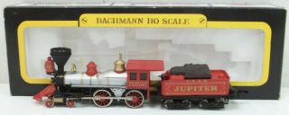 Bachmann 0670 Ho Central Pacific Jupiter 4 - 4 - 0 Steam Locomotive & Tender Ex/box