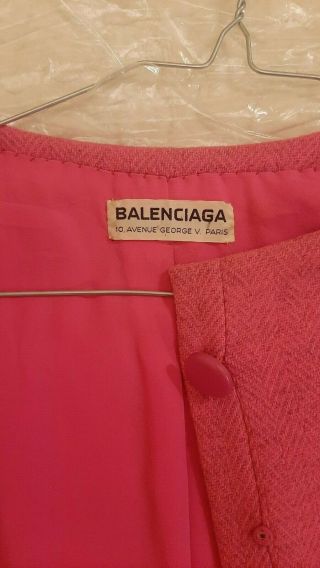 Vintage Balenciaga Jacket 1960s Made In France Rare