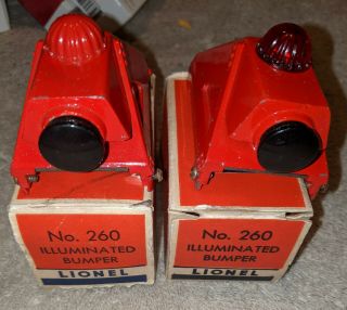2 Boxed Lionel 260 Bumpers