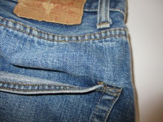 Vintage Levi ' s 501 Single Stitch Redline Selvedge Jeans Tag Size 38 X 33 (35/29) 5