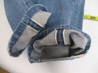 Vintage Levi ' s 501 Single Stitch Redline Selvedge Jeans Tag Size 38 X 33 (35/29) 6