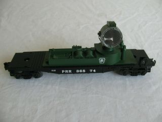Vintage Lionel Trains O/o - 27 Scale Pennsylvania Searchlight Flat Car 36874 Ex