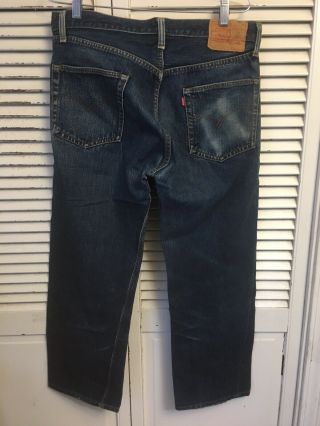 Vtg 1970’s Levi’s 501 Redline Selvedge Jeans Single Stitch Pocket Usa 33x26 Read