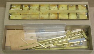 Arvid L.  Anderson Brass Flat Car Kit O - Scale 2 - Rail Partly Built