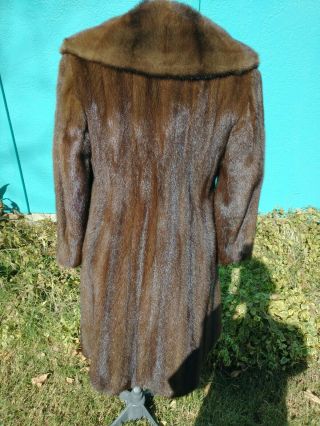 Vintage Natural Brown Emba Mink Coat Size M/L 2