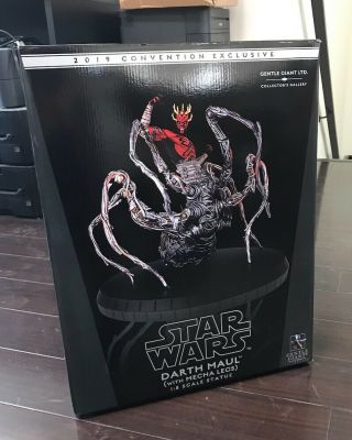 Sdcc 2019 Gentle Giant Star Wars Spider Darth Maul With Mecha Legs 1/8 Statue