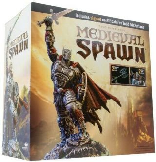 Mcfarlane Toys Medieval Spawn Limited Edition Resin Statue Signed Todd Mcfarlane