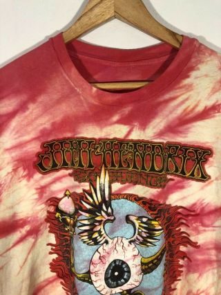 Vintage 1989 Rick Griffin Jimi Hendrix Tie Dye T Shirt Eye Ball VTG 80s (Rare) 4