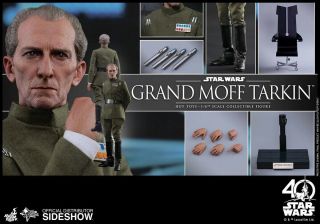 1/6 Scale 12” Hot Toys Grand Moff Tarkin Star Wars A Hope Figure Mms433