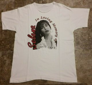1995 Vintage Selena Quintanilla Perez In Loving Memory Of T - Shirt - Xl 23 " X 30 "
