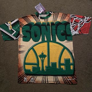 Vtg Seattle Sonics T Shirt Nba Magic Johnson T 