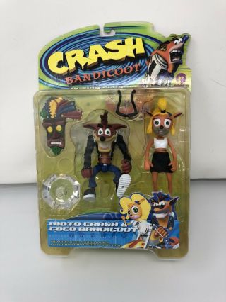 Crash Bandicoot Resaurus Series 2 - Moto Crash & Coco Rare