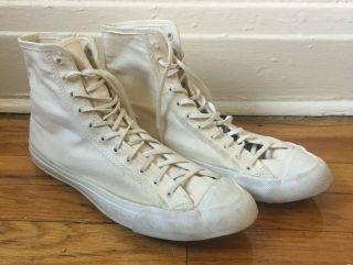 Vintage 1960s Converse Chuck Taylor High Top Wrestling Shoes 8 1/2