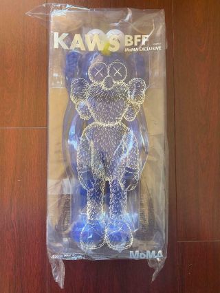 Authentic Kaws Bff Moma Exclusive Vinyl Open Figure Blue Kawsone