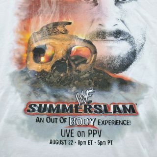 Vtg Stone Cold Steve Austin Wwf Summerslam 1999 Vintage Pay Per View Shirt 2xl