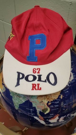 Vintage Ralph Lauren Polo Sport Usa Hat 90 