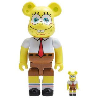 Medicom Toy Be@rbrick Spongebob 100 & 400 Figure Doll Bearbrick