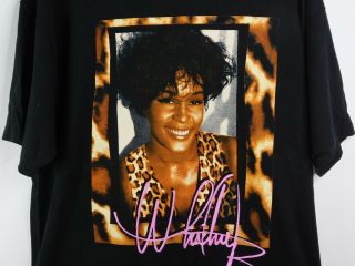 Vintage Whitney Houston Shirt Cotton Single Stitch I Will Always Love You Sz Xl