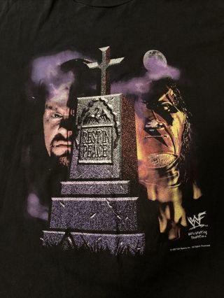 Vintage 1998 The Undertaker & Kane T - shirt WWF XL Rest In Peace Brothers 2