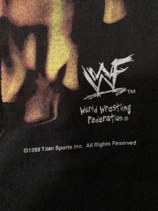 Vintage 1998 The Undertaker & Kane T - shirt WWF XL Rest In Peace Brothers 3