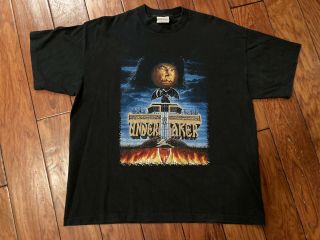 Vintage 1998 The Undertaker To Hell And Back 2xl T - Shirt Double Side Print