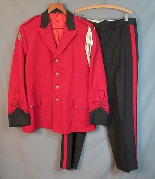 Vintage 60s American Federation Of Musicians Marching Band Uniform Jacket/pants
