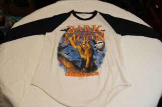 Vintage Ozzy Osbourne Bark At The Moon Concert T - Shirt 1983