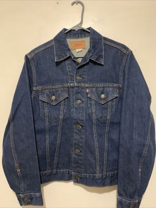 Vintage 60’s Levis Big E Denim Jacket Made In Usa Sz 42