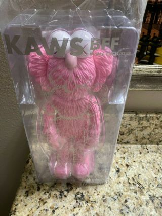 KAWS BFF Pink Edition (Opened in factory,  w/ box & paper proof) 3