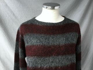 Vtg Jantzen Sweater Vtg Mohair Jumper Grunge Vtg Striped Sweater Sz M 2