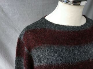 Vtg Jantzen Sweater Vtg Mohair Jumper Grunge Vtg Striped Sweater Sz M 3