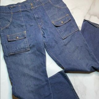 Vintage 70s Levi’s Bush Pants 6 Pocket Orange Tab Size 38