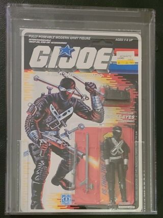 Gi Joe Snake Eyes 1989 Moc Afa 85 Nm,  Hasbro