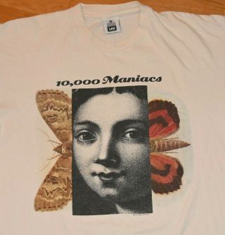 1992 10,  000 Maniacs Vtg Rock Concert Tour Tee Shirt (xl) 90 