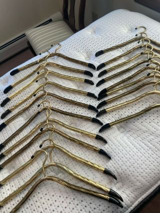 Lee Rowan Brass Tubular Hangers Mid Century