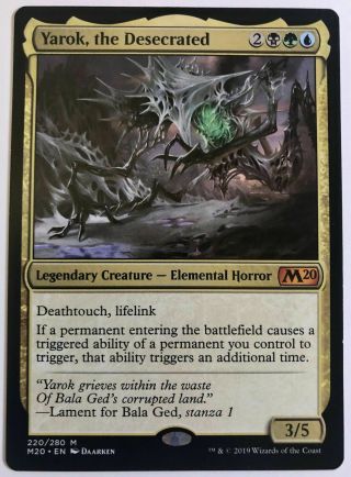 3x Yarok The Desecrated - Mtg Core 2020 Nm Magic The Gathering