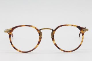 Vintage 1990s Olivers Peoples Op - 27 Ag Amber Bronze Hipster Eyeglasses Frames