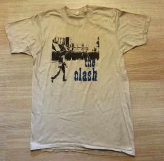 Vtg 80s The Clash T Shirt Black Market Ramones Sex Pistols The Cure The Smiths