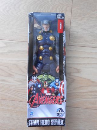 Marvel Avengers Titan Hero Series Thor 12 - Inch Figure With Hammer - Asgard