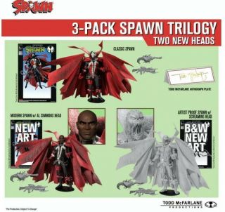 Mcfarlane Spawn Trilogy 3 - Pack With Signature Misb Kickstarter Eta Dec 2020 7in.