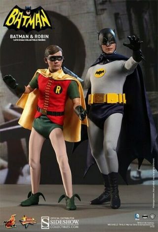 Hot Toys 1/6 Mms 218 219 Batman And Robin 1966 12 " Figures