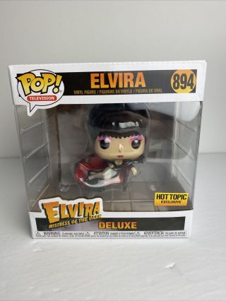 Funko Pop Tv Elvira Mistress Of The Dark Red Couch Deluxe Exclusive Figure 894
