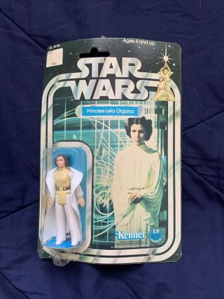 1977 Kenner Star Wars Princess Leia Organa No.  38190 Card 12 Back - Pack