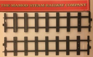 Vintage Mamod Steam Railway Metal Straight Tracks,  Set Of 8.