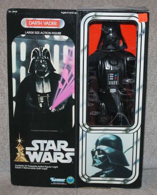1978 Kenner 15 " Star Wars Darth Vader Doll Large Action Figure Box (wear)