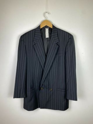 Men`s Rare Vintage 90`s Gianni Versace Double Breasted Wool Suit Size M