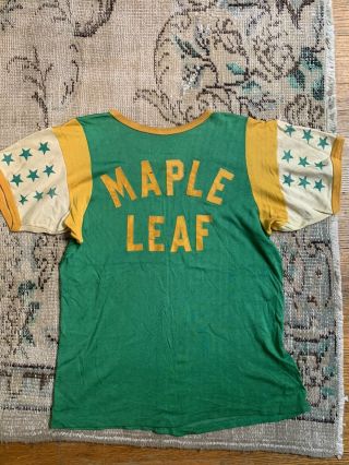 Vintage Rare 40s 50’s Maple Leaf Cotton Nylon Sport Jersey T - Shirt