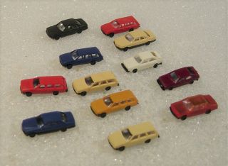 Twelve (12) Cars For Marklin Mini Club Z Scale Layout