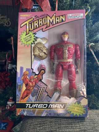 Turboman 13 1/2” Action Figure Jingle All The Way Schwarzenegger - -
