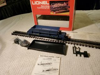 Vintage Lionel 0/027 6 - 9304 C&o Coal Dump Car,  In C8 Cond,  Unrun 1974,  Org Box